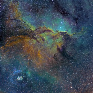 Fighting Dragons of Ara (NGC 6188 and 6164) by Michael Sidonio (Australia)